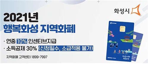 화성시, ‘2020년 경기지역화폐 활성화’도지사 표창 수상