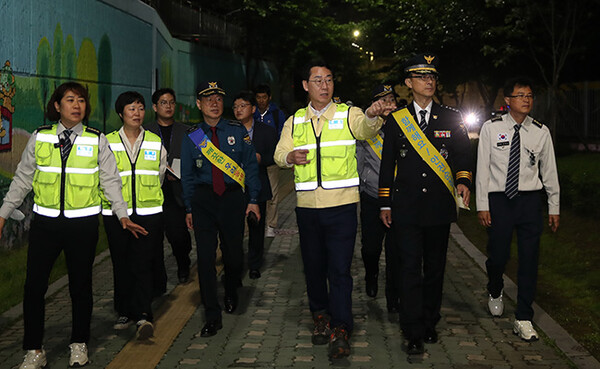 정명근 화성시장, 방범 취약지역 야간 순찰